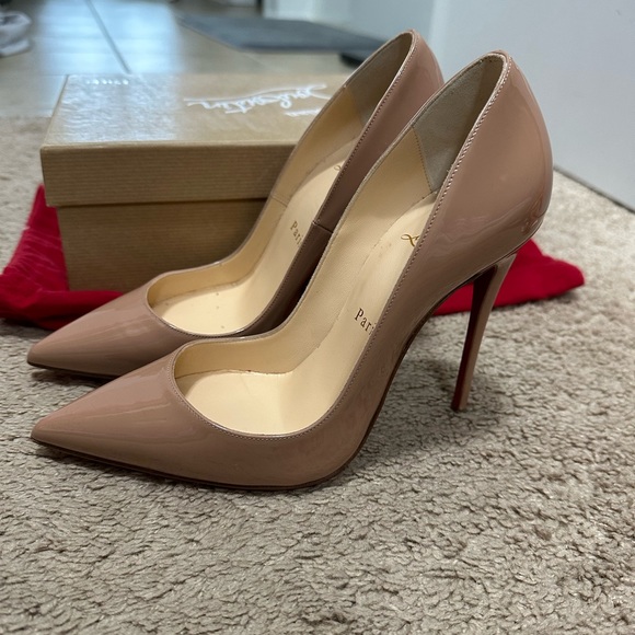 Christian Louboutin So Kate 120 mm Pumps - Patent calf - Nude - Picture 4 of 6
